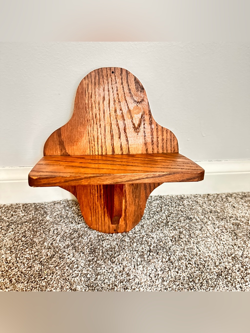 Small wooden wall sconce shelf